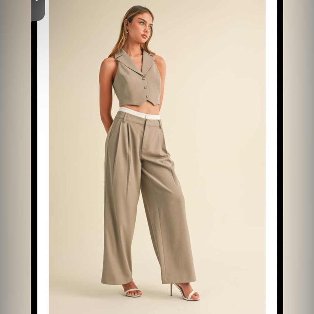 Mable women wide leg‎ pleated pants